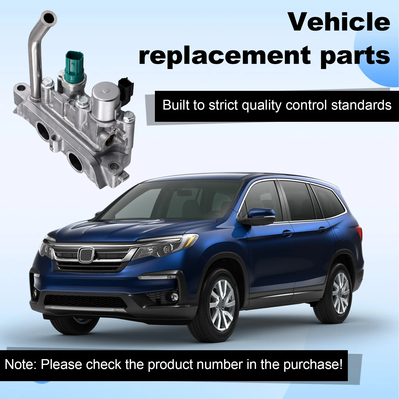 Solénoïde de distribution de soupape VVT, moteur, variable, 15810-5J6-A01, 158SpringJ6A01, Honda Acura MDX, Odyssey Passport Pilot Ridgeline