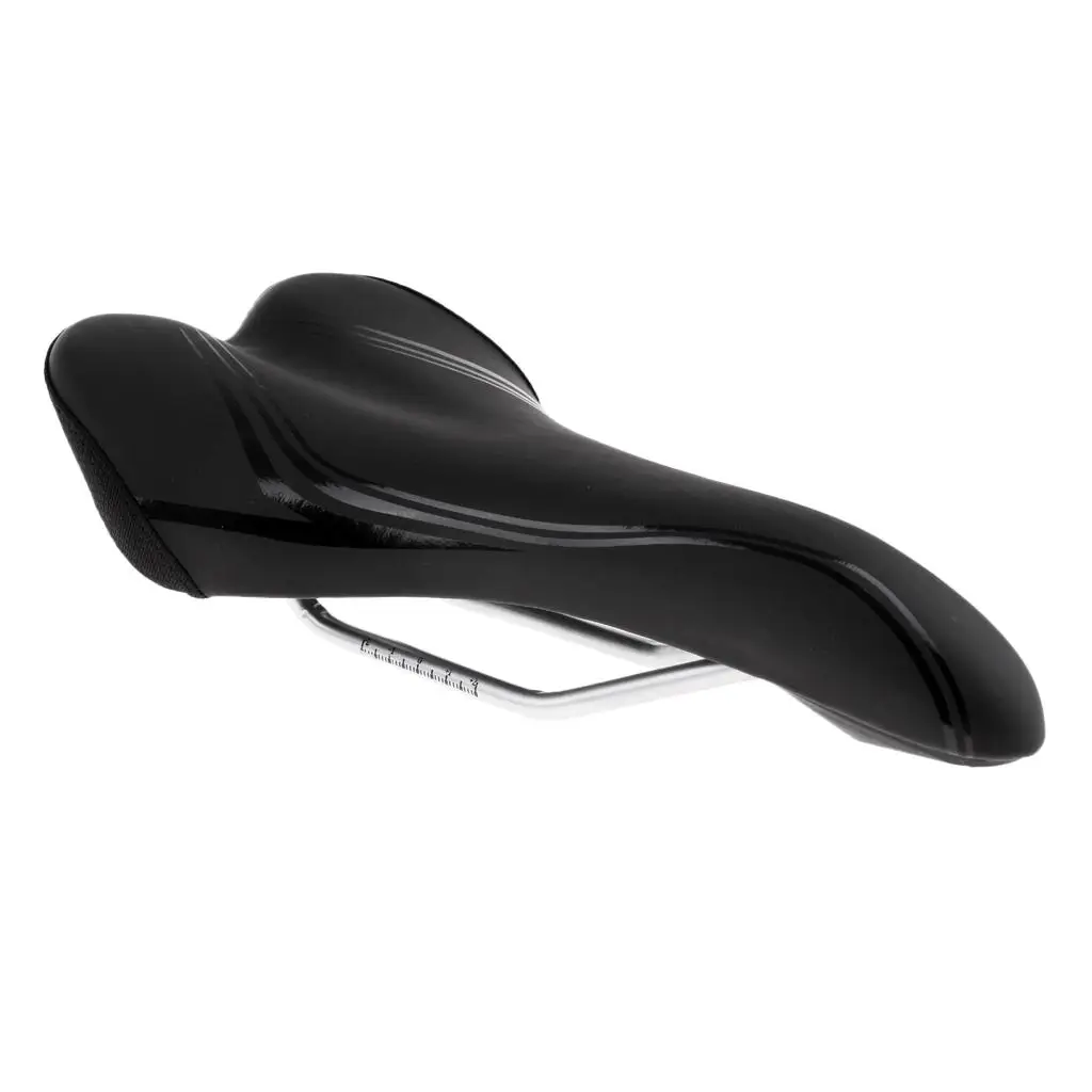 Breatheable Curve Shape Bike Saddle High Elastic Soft Road/Mountain Racing Bike Saddle Seat