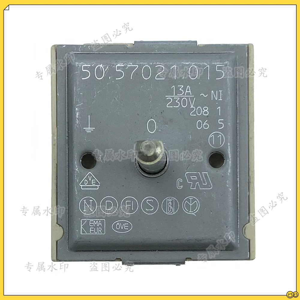 50.57021.015 Single Energy Regulator Stove/Cooktop Control Switch Electric Range Infinite Switch Compatible 50.57021.010