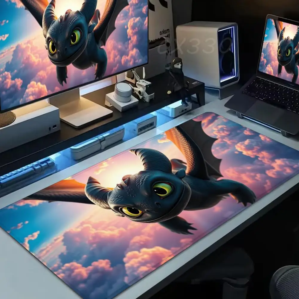 

Беззубий коврик для мыши Fury Dragon, большой коврик для компьютерной мыши, офисный коврик для мыши 1000x500 мм, XXL, нескользящий резиновый коврик для ПК, геймера, клавиатура, настольный коврик