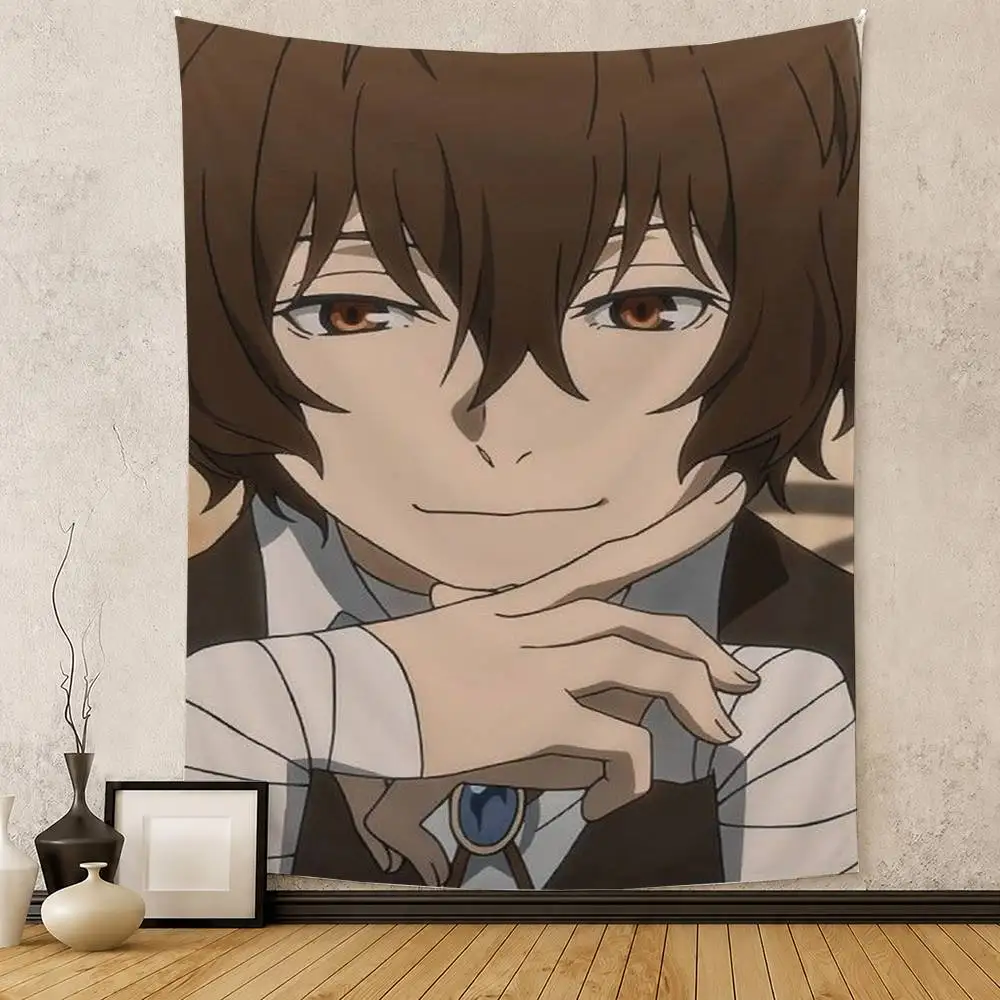 D-Dazai O-Osamu Anime B-Bungo Stray Dogs Flag Digital Printing Banner for Garage Wall Out Door Decoration