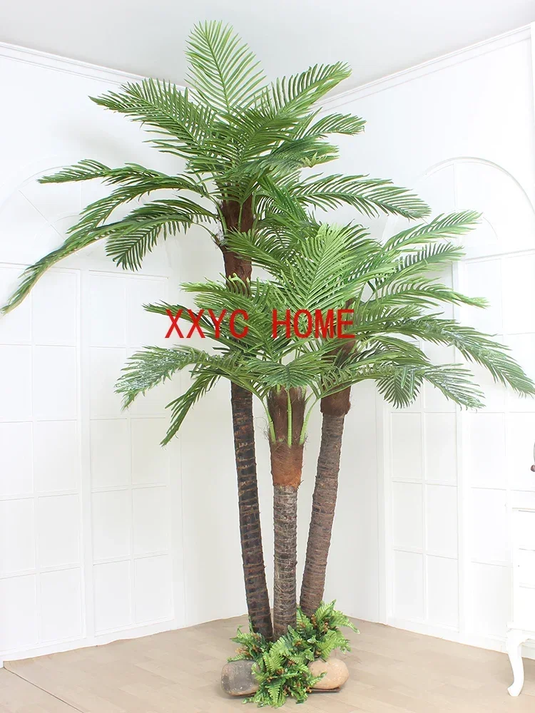 Large Imitation Coconut Tree Imitative Tree Indoor and Outdoor Decorative Plants Anti-Real Coconut Tree