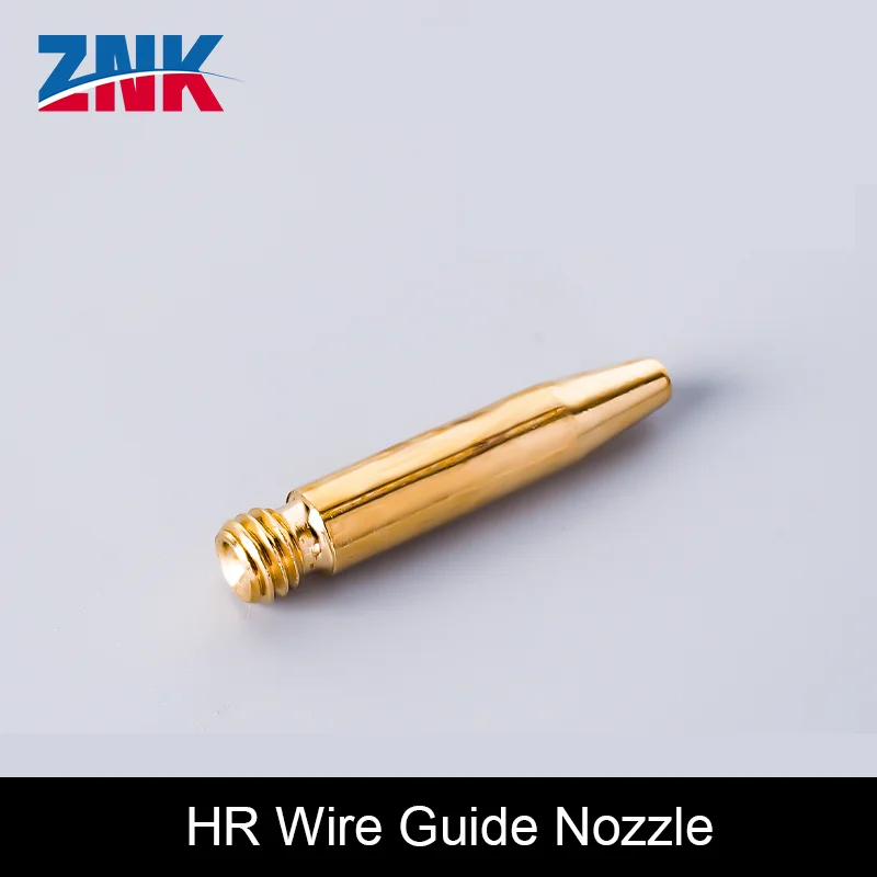 ZNK HR 10PCS Laser Laser Welding Wire Guide Nozzle WSX Weld Wire Feeder Nozzles H31.5 M6 0.8-1.6mm For HuanRi K1M A2M A1MD30