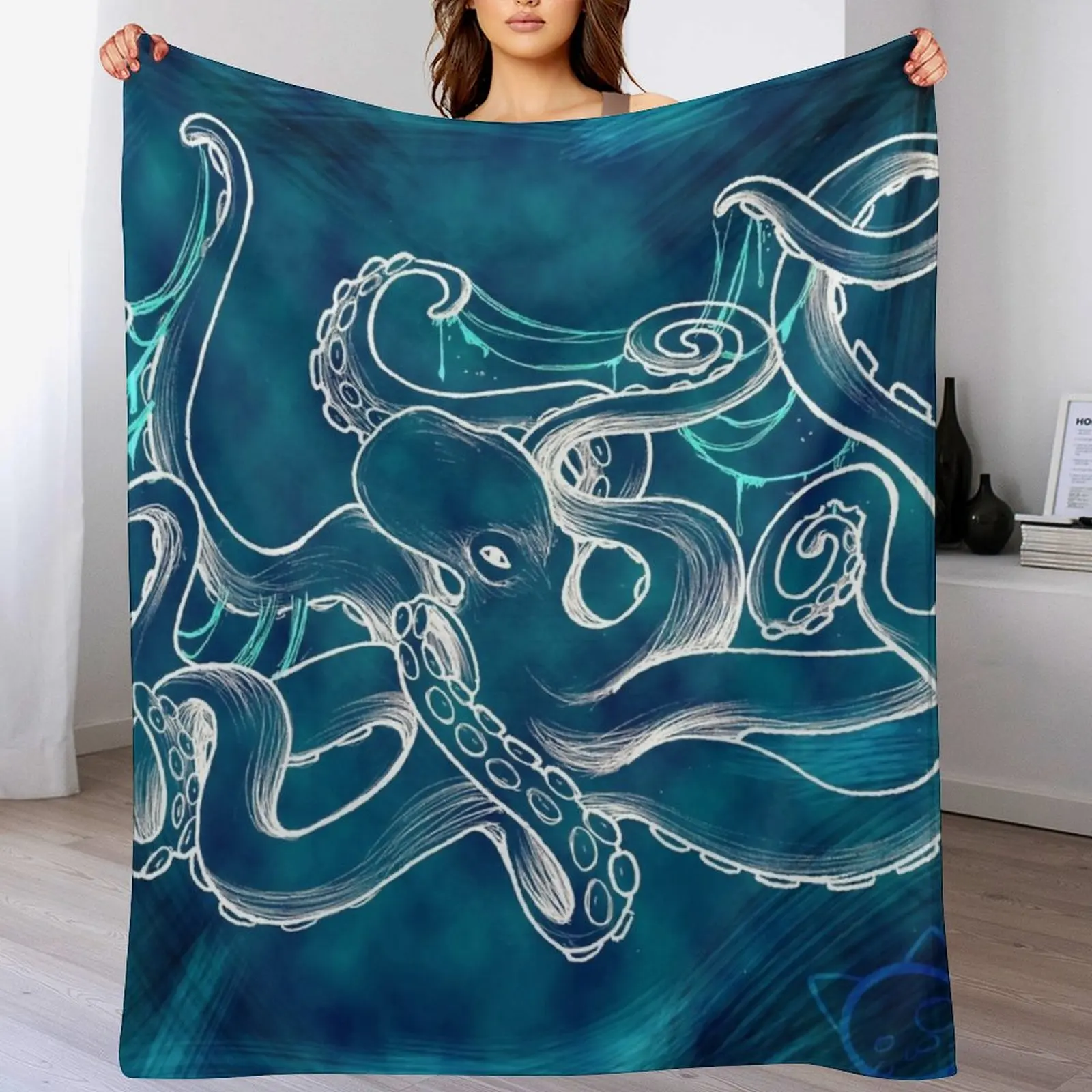 

Octopus Throw Blanket funny gift Blankets For Sofas For Baby cosplay anime Blankets