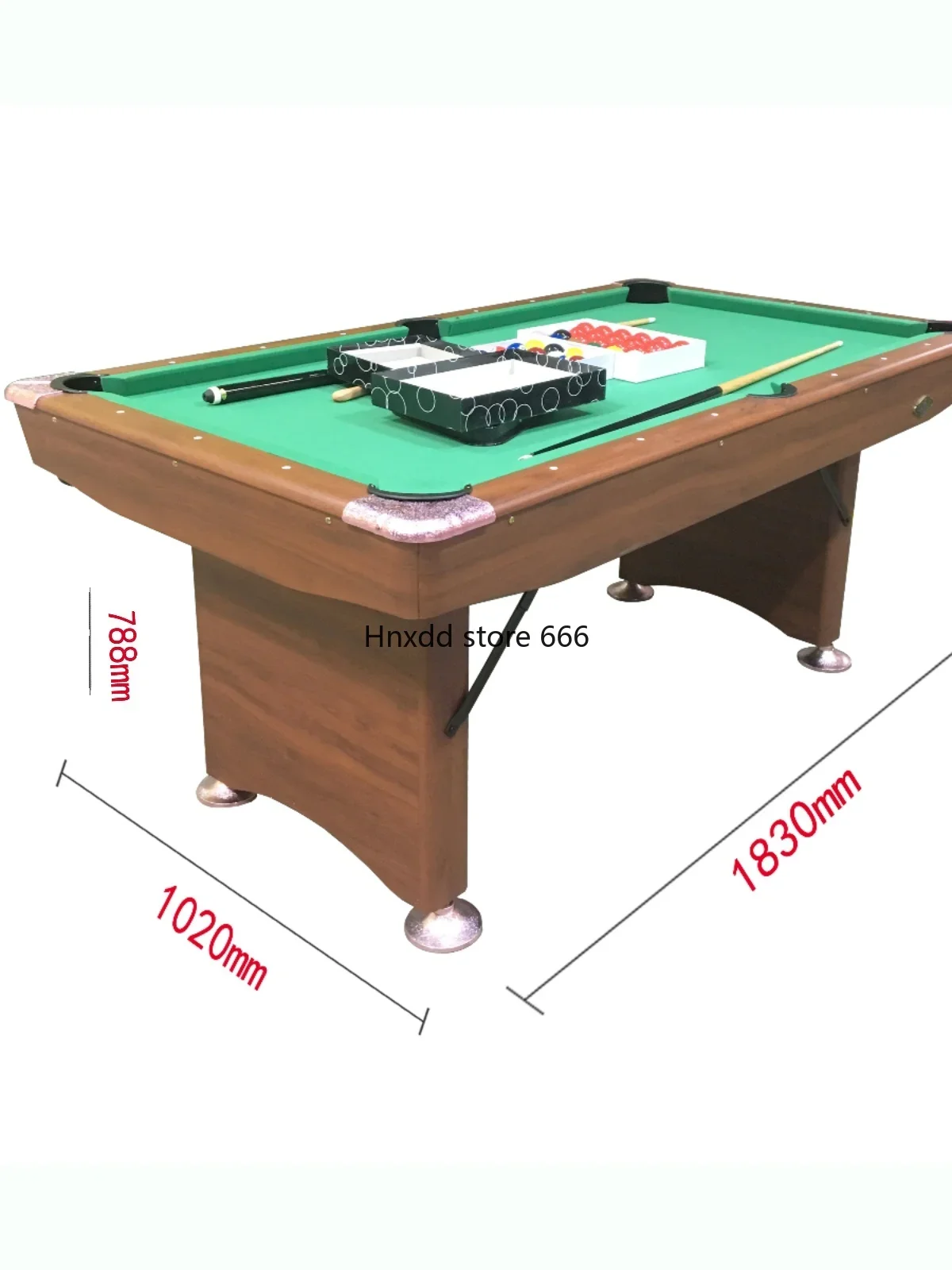 1.8 meters American black eight pool table household folding indoor casual pool table