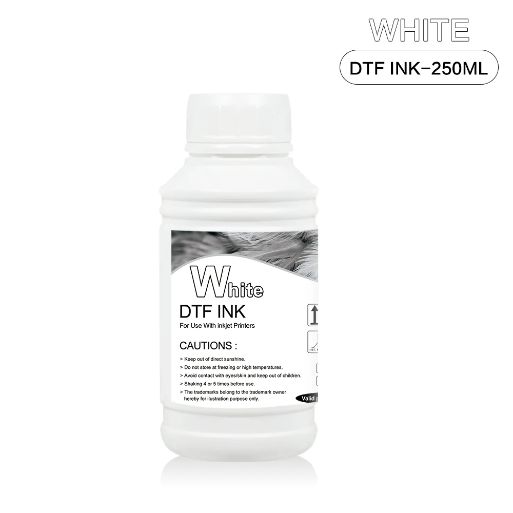 5*250ML DTF Ink Kit for Direct Transfer Film for All Desktop Large Format L805 L1800 XP600 ET-8550 XP-15000 DTF Printer DTF Ink