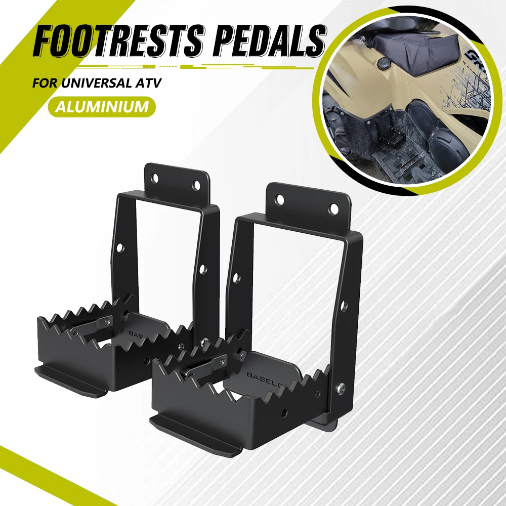 FOR Polaris Sportsman for Linhai for CfMoto Kodiak Foot Rest Foot Rest 4 Whee Foot Pegs ATV Foot Rest 4 Whee Cast Iron Footrest