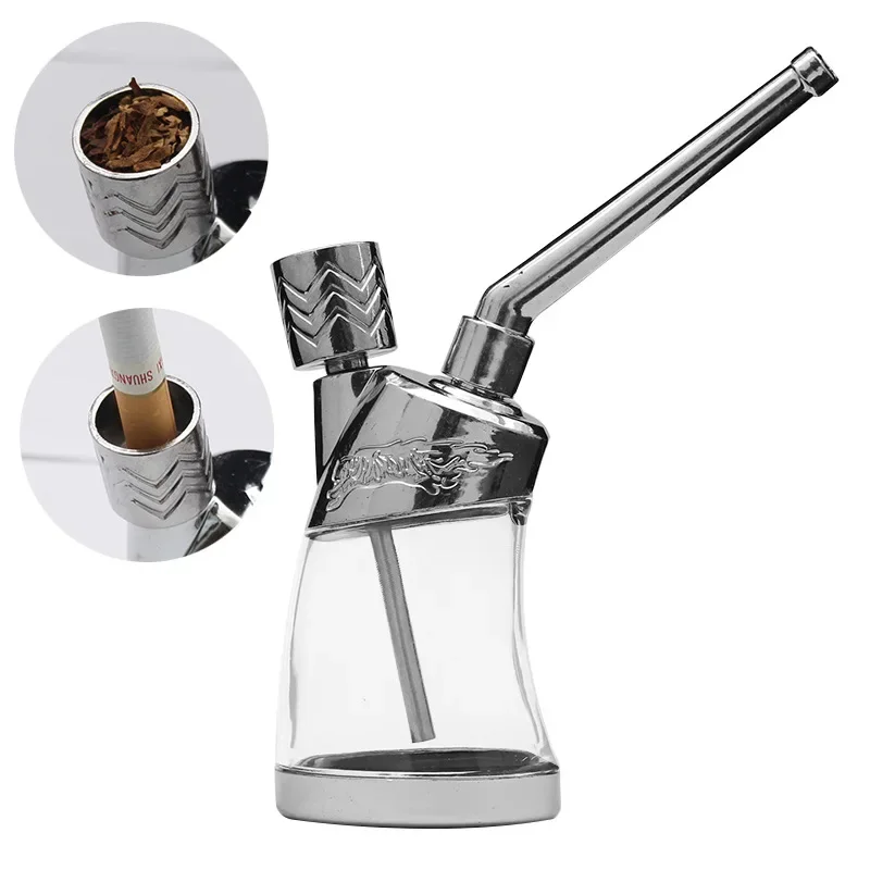 Pipa de fumar portátil de alta calidad, filtro de cigarrillo limpiador, tubo de Metal para la salud, filtración de narguile, herramientas para
