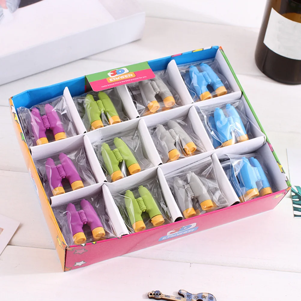 

20pcs Telescope Shaped Erasers Adorable Cartoon Kids Students School Supplies Children Drawing Safe Material Lightweight