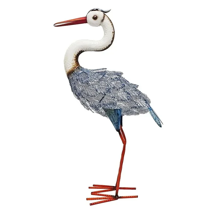 

Garden metal ornaments, scenic area layout, simulated crane, sculpture screen printing, new Chinese style