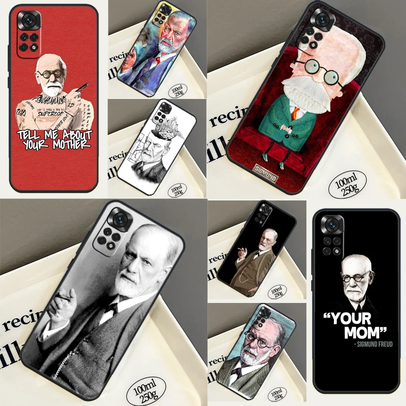 Sigmund Freud Case For Xiaomi Redmi Note 11 10 9 12 Pro Plus 12 Turbo 10S 11S 12S Redmi 12C 10C 9C Cover