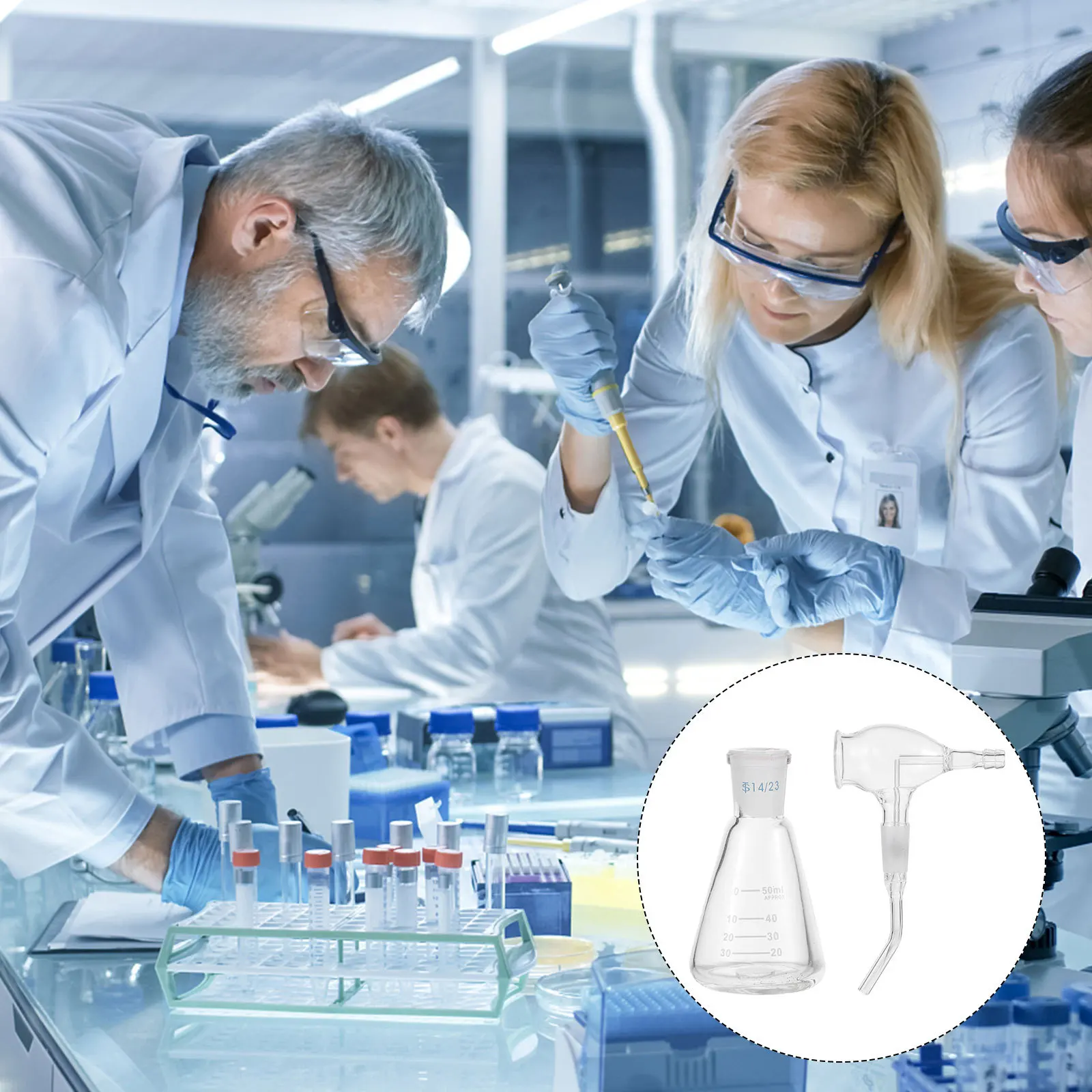 1Pcs Color-Developing Spray Bottle 50ml Sturdy Glass Laboratory Sprayer Professional Laboratory Accessories Reliable