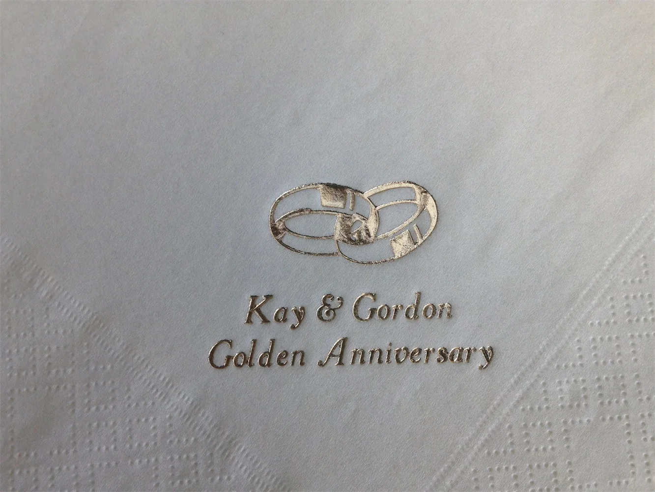 50 Personalised Napkins / Serviettes Quality 3ply Wedding, Birthday, Anniversary, All Occasions