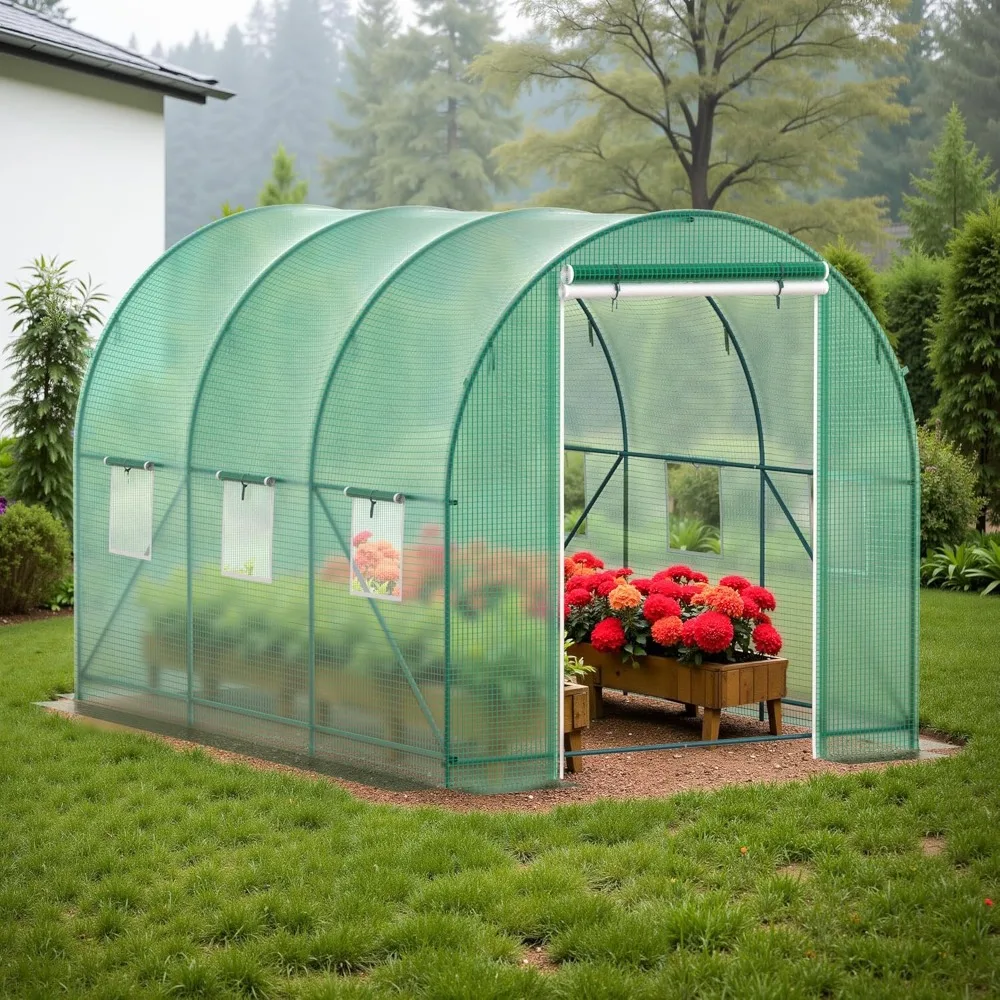 

Greenhouse Outdoor Green House for Outside Winter Heavy Duty Large Walk-in Portable Greenhouses for Backyard Plants Shed