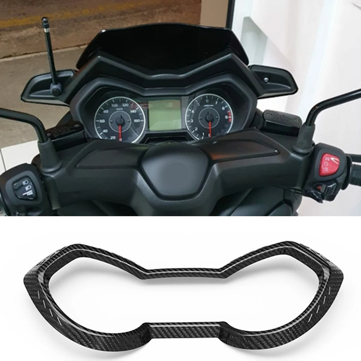 Motocicleta Refit Meter Cover, Quadro Tabela Código, Decoração Instrumento, YAMAHA X-MAX XMAX 250 300 400 XMAX250