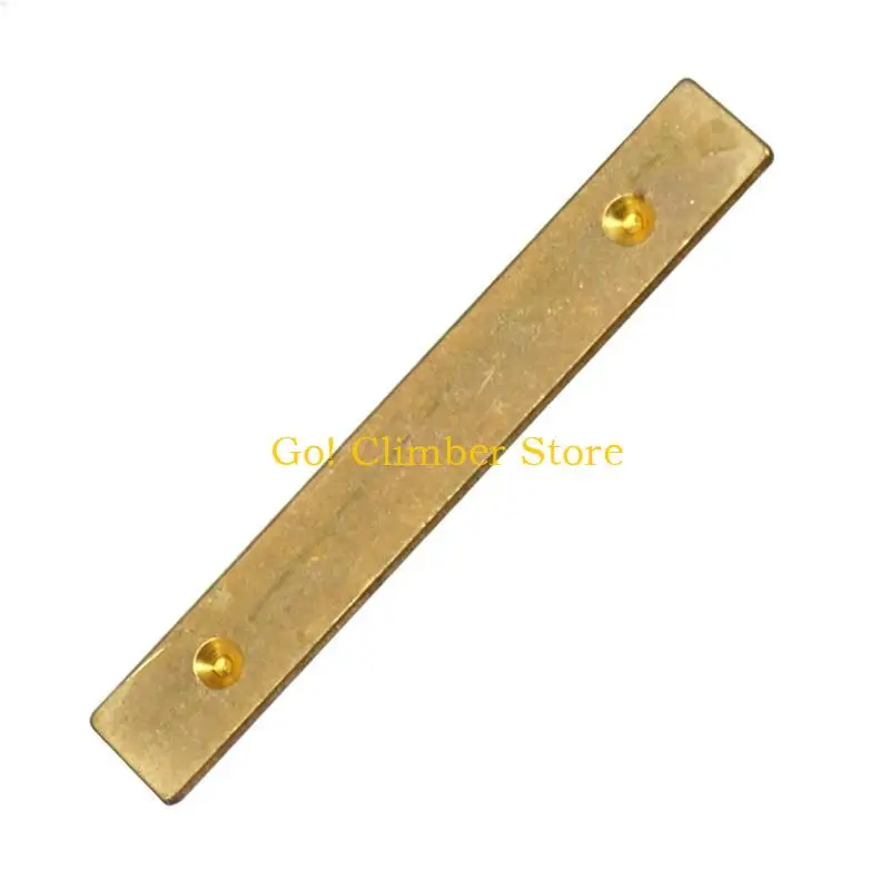 Q84C Adjustable Brass Guitar Nut 6 String Electric Guitar Replacement with Key and Base Plate for Enhanced Tuning Stability