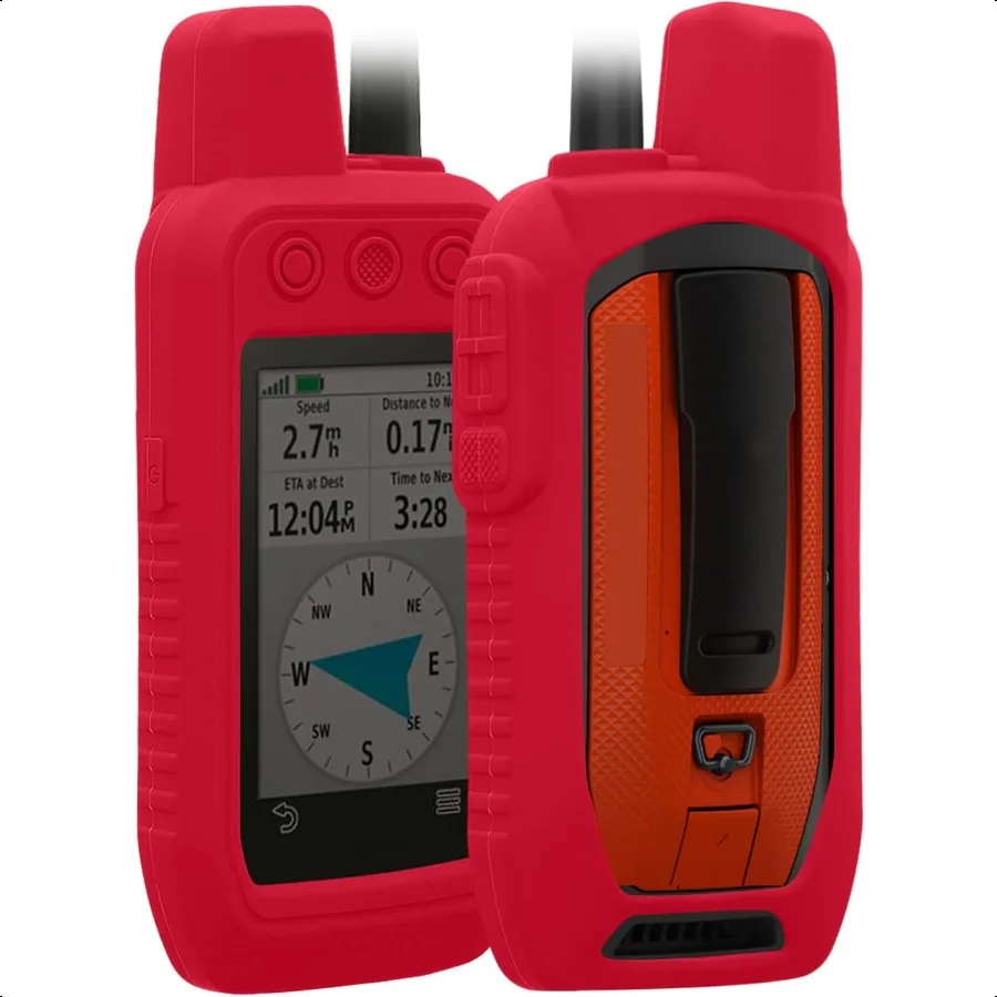

kwmobile Case Compatible with Garmin Alpha 300 Alpha 200 GPS Handset Navigation System Soft Silicone Skin Protective Cover Dark