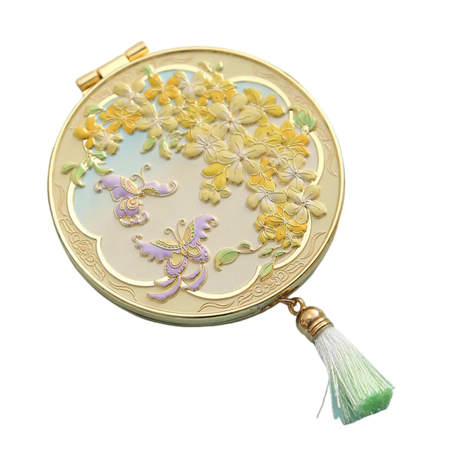 Espelho de maquiagem de viagem redondo criativo espelho cosmético para bolsa de bolso