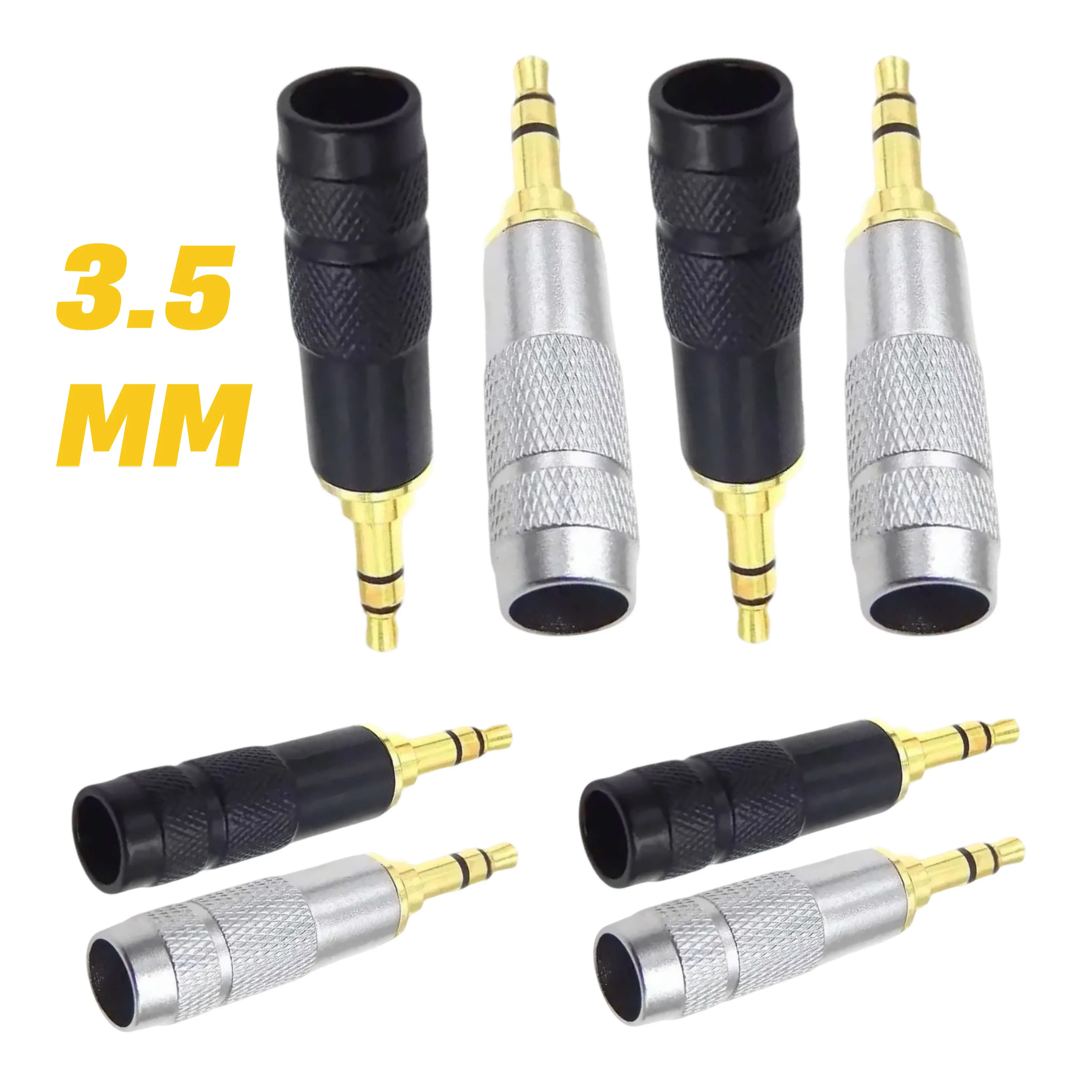 

2/8 шт., 3-полюсный аудиоразъем 3,5 мм, стерео 3,5, разъем для наушников, разъем для динамика, пайка, разъем для наушников «сделай сам»