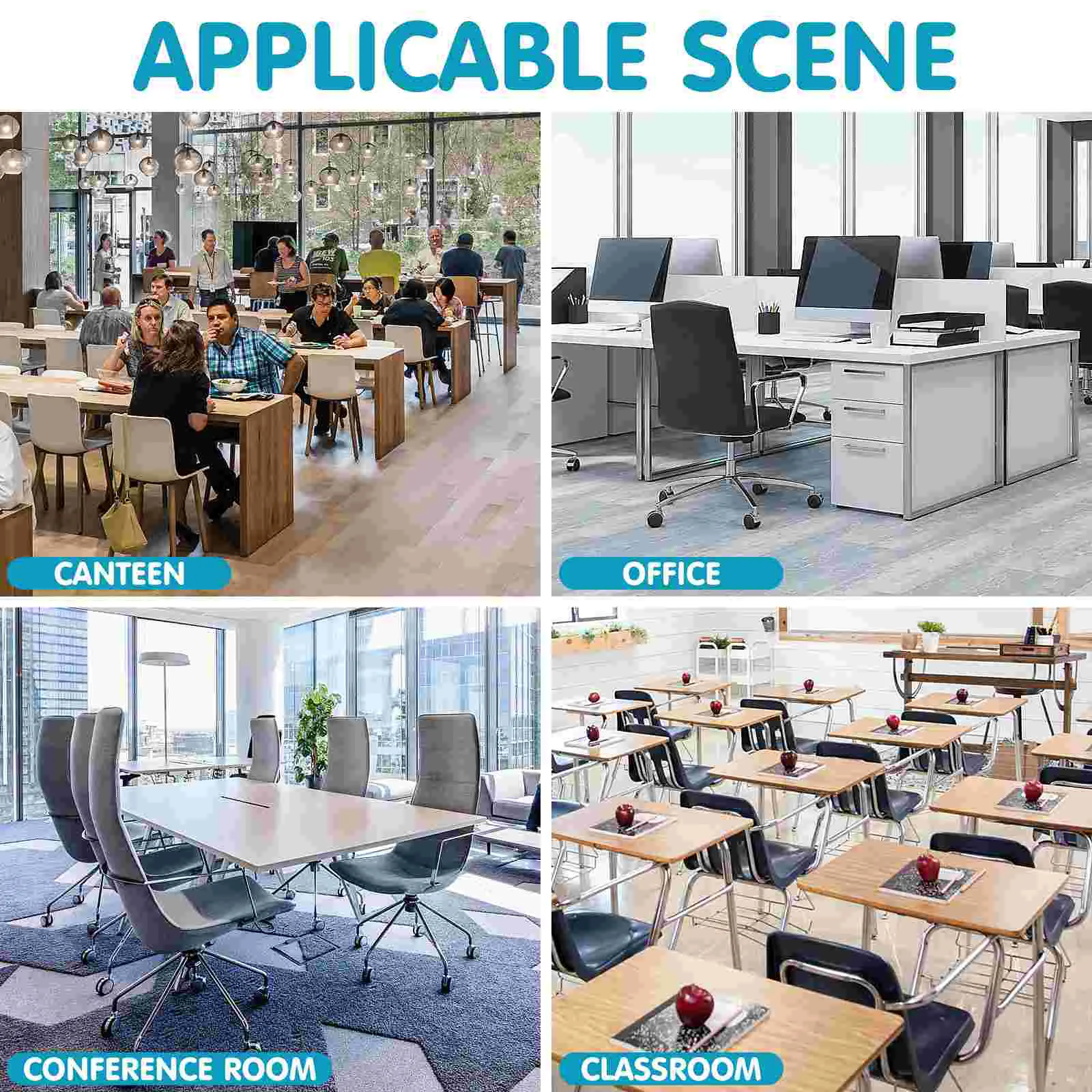 Transparent Desktop Divider Shockproof Scratch Proof Clear Partition Shield for Desk Office Cashier Reception Bank Easy