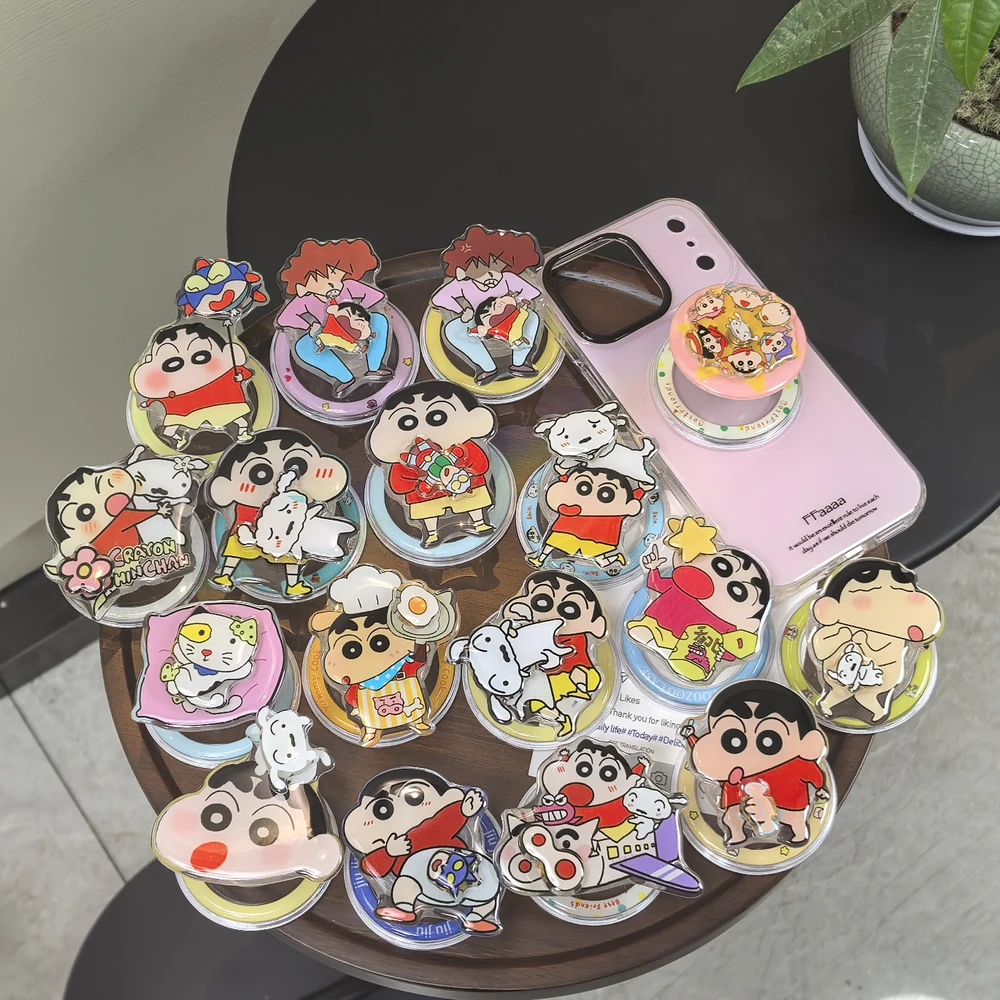 Crayon Shin-chan Niedlicher Magnetischer Handyhalter für Magsafe, Griptok Grip Tok Ständer für iPhone und Samsung, Faltbarer Kabelloser Ladehalter – Detail 1