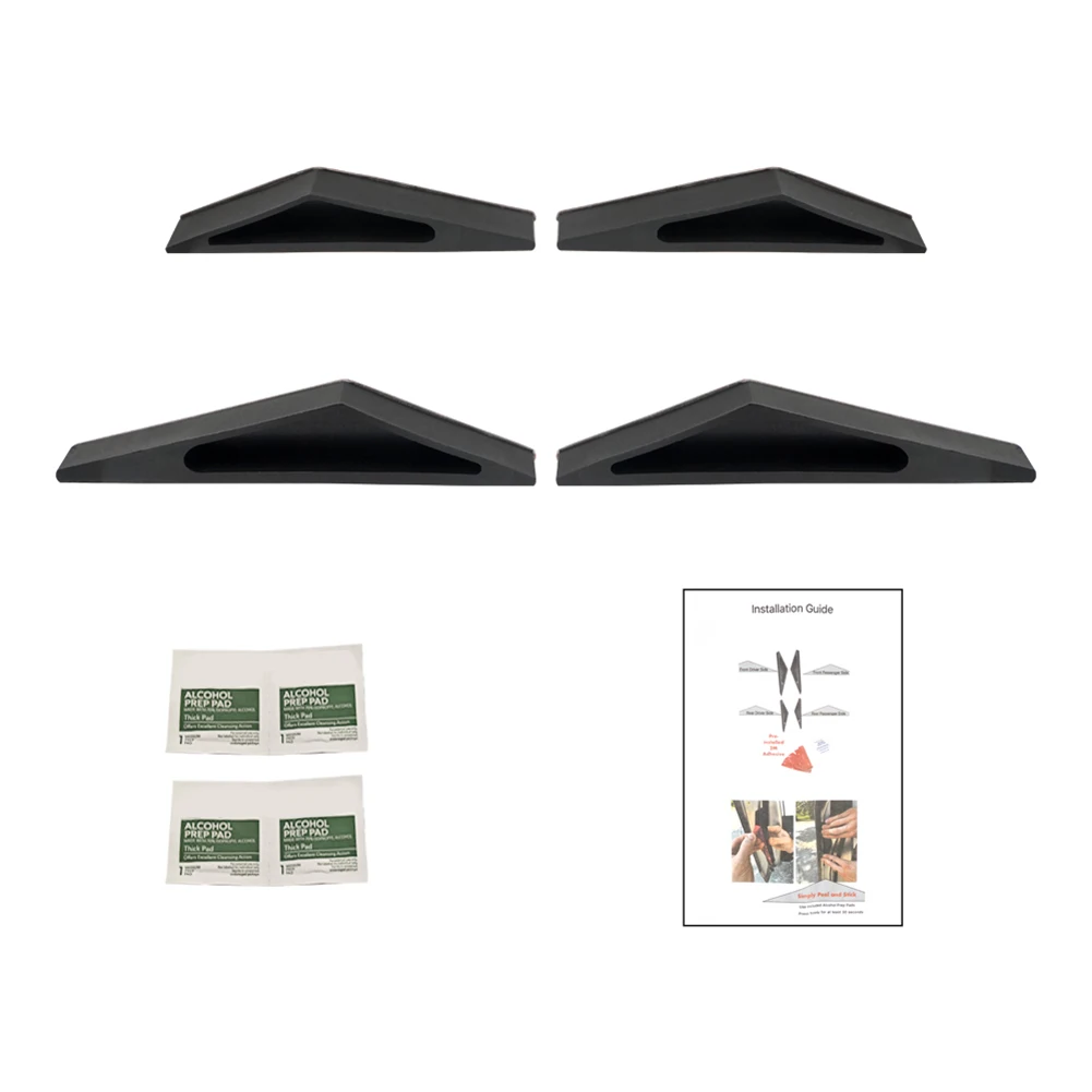 Door Handles Package of 4 for Tesla For Cybertruck Featuring Dual-Grip Form Factor and Carbon Fibre Composite Shell