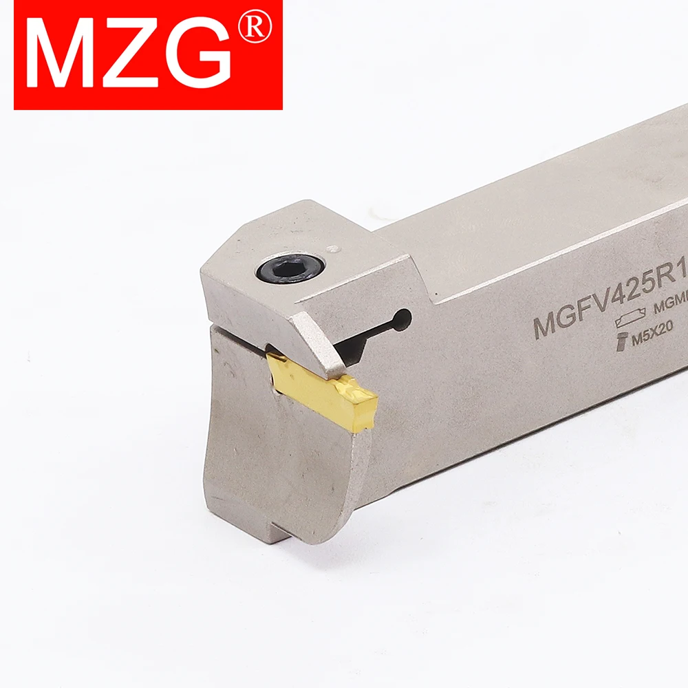 

MZG MGFVR220 MGFVR320 MGFVR325 420 425 Spring Steel Face Groove Cutter Double Head Turning Tool Holder For Carbide Insert MGMN