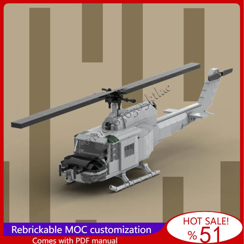 

669 шт. MOC индивидуальный колокольчик XH-40 легкая модель вертолета строительные блоки кирпич творческая сборка игрушки дети популярные праздничные подарки