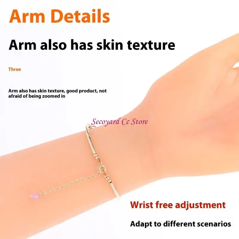 N3UC Flexible Silicone Hand Model For Nail Training Live Streaming Props