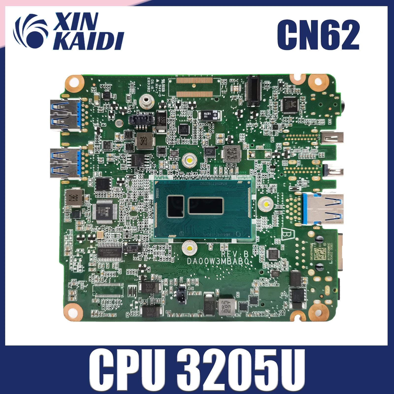 

3205U Notebook Mainboard For ASUS Chromebox CN62 Mini PC Motherboard DA00W3MBAB0 Laptop Mother board