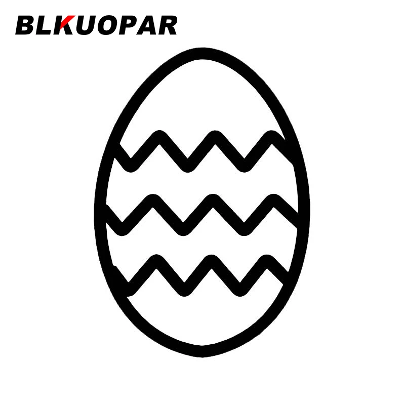 BLKUOPAR Easter Egg Silhouette Car Stickers Sunscreen Fashionable Decals Occlusion Scratch Motorcycle Helmet Decor Car Styling