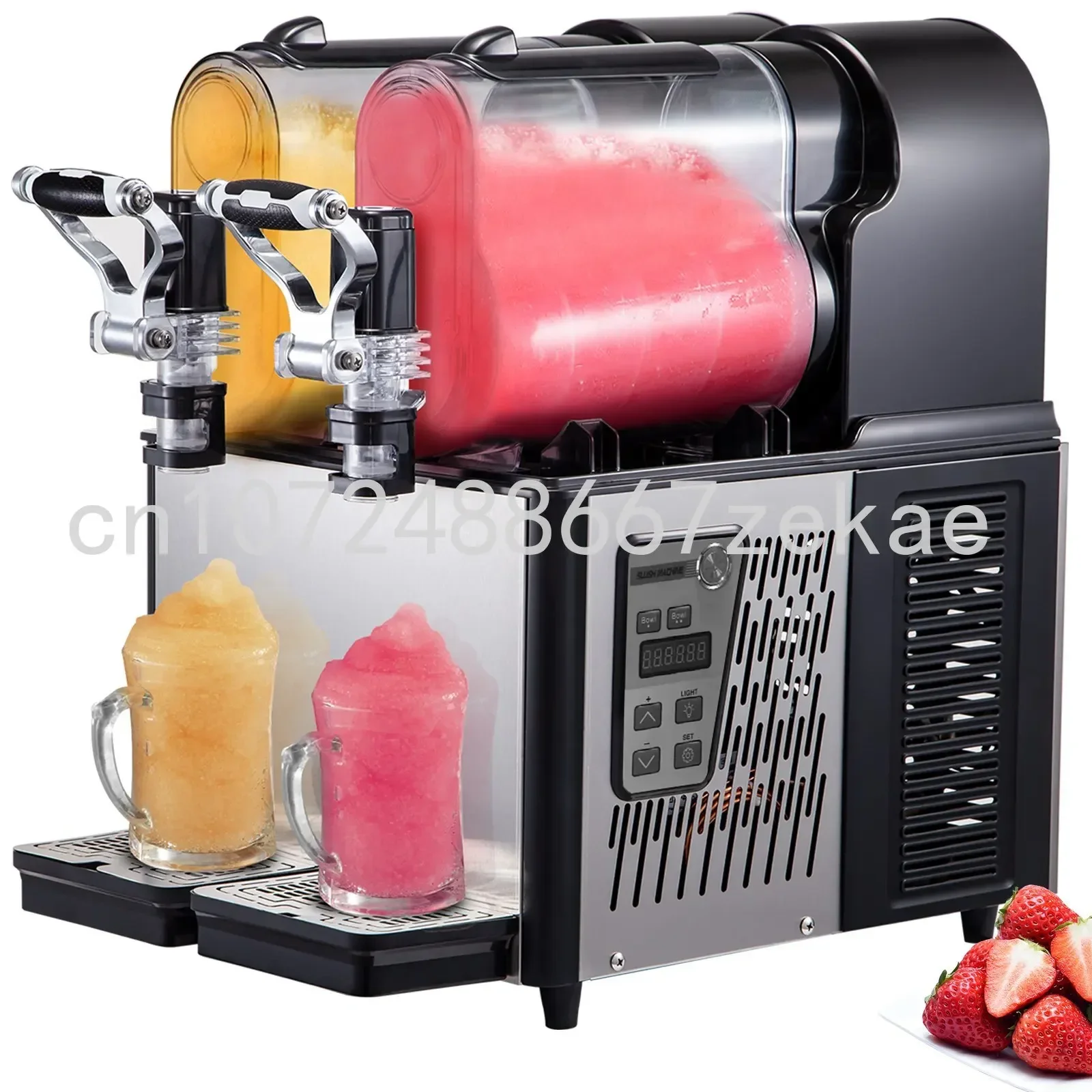 

Machine 3L x 2 Daiquiri Machine Commercial double Bowl Frozen Drink Slush Machine