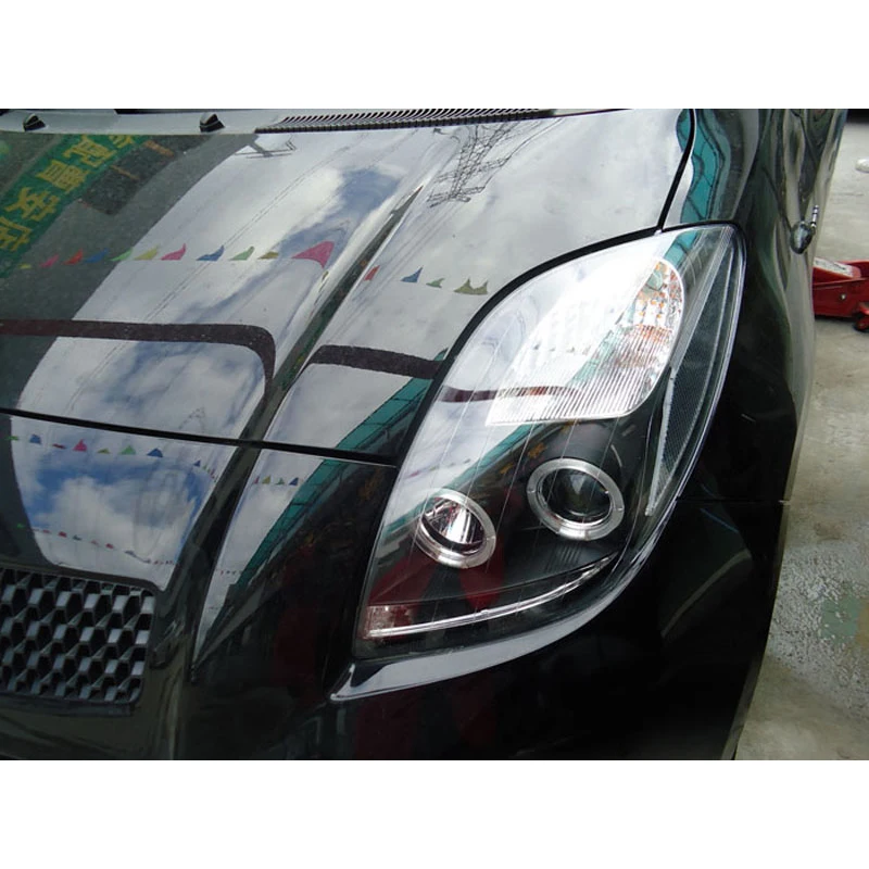 DRL Lampada Auto OEM Auto Testa Luce Modificare Semi-assemblaggio LED Faro Allo Xeno per Yaris L 2006 2007 2008 2009 2010 2011 2012