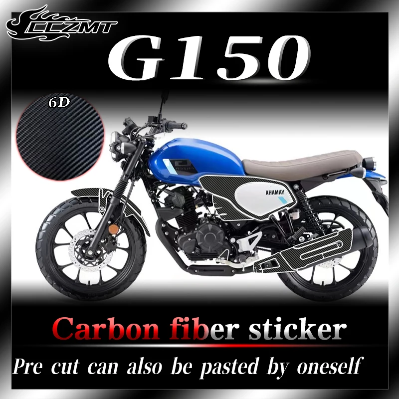 

For Yamaha GT150 Fazer stickers body 6D carbon fiber protective film decorative stickers modified accessories