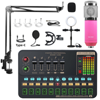 V10XPro Sound Card Studio Mixer Singing Noise Reduction Microphone Voice BM800 Live Broadcast Phone Computer Record V10X Pro USB