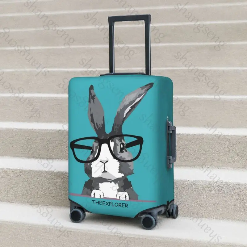 rabbit animal Printed Painting Thicken Luggage Cover Elasticity Trolley dust cover Suitcase Protection Suitcase Case