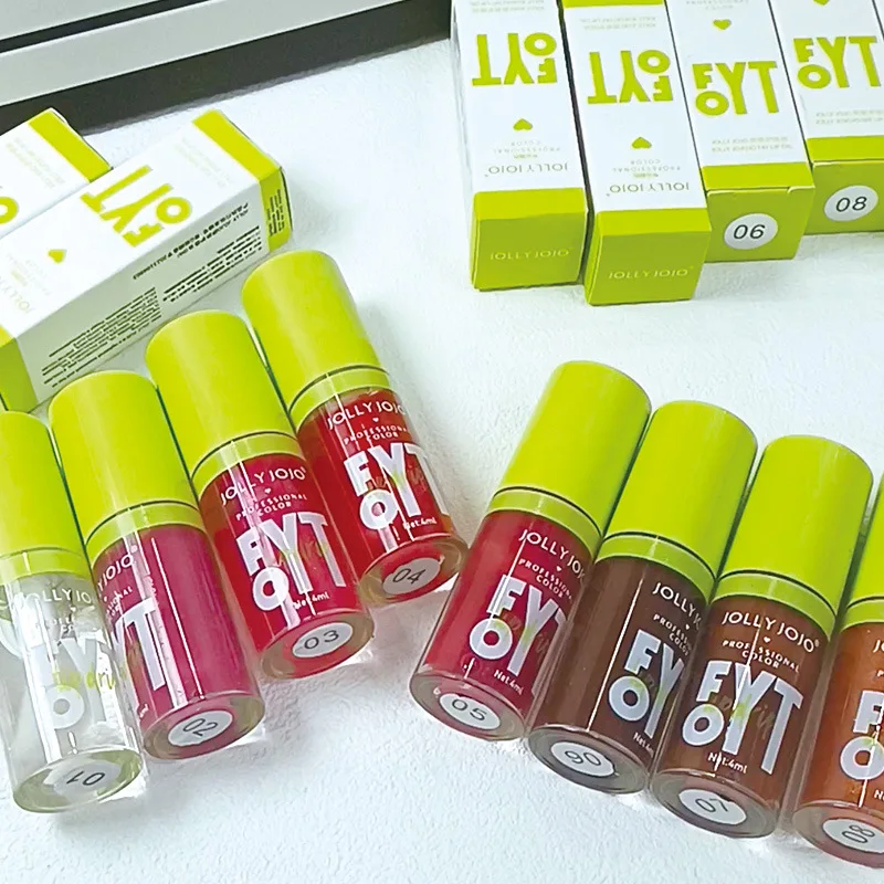 JOLLY JOJO 6 Colours Clear Lip Oil Lip Protectant Oil Lip Plumping Moisturising Mirror Lip Colour image 6