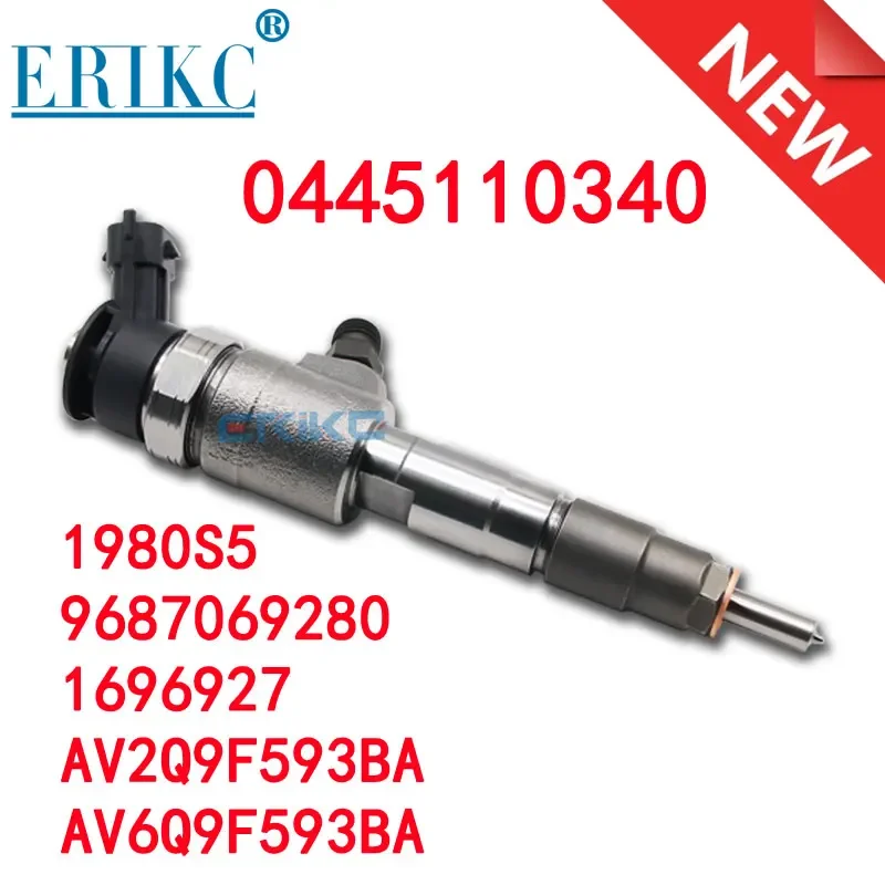 

0445110340 9687069280 1980S5 New Diesel Fuel Injector For Peugeot Citroen Ford Volvo Fiat 1.6 TDCI HDI AV2Q9F593BA AV6Q9F593BA