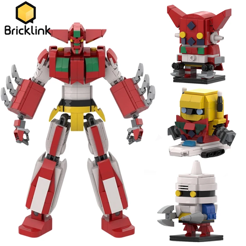 Bricklink Technical Robot Japan Anime Figures Brickheadz Getter Robo Machine Deformation Robots Sets Building Blocks Toys Gift