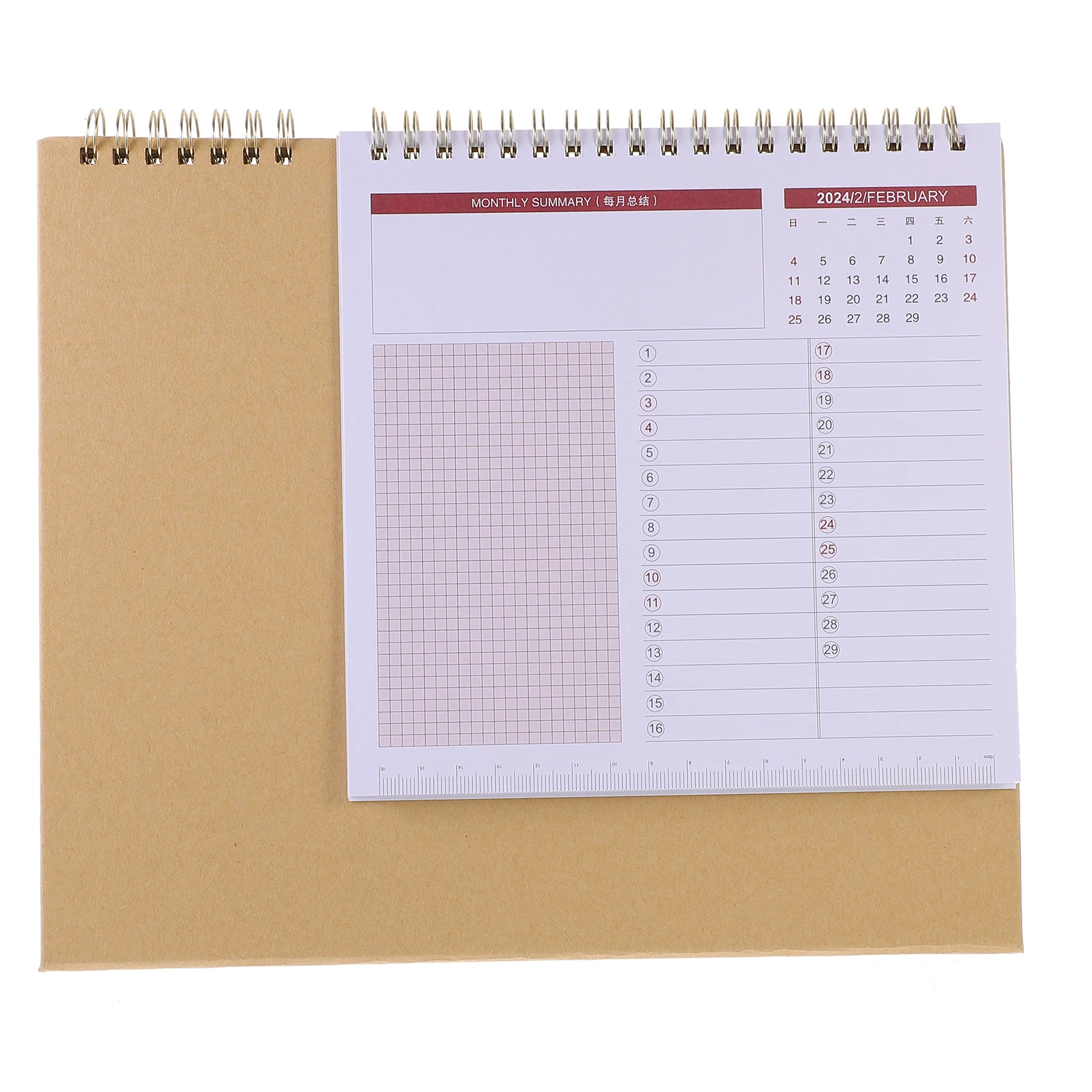 

Note Calendar Desk Mini Desktop Memo Pad Ultra-thin Small for Vertical Planner