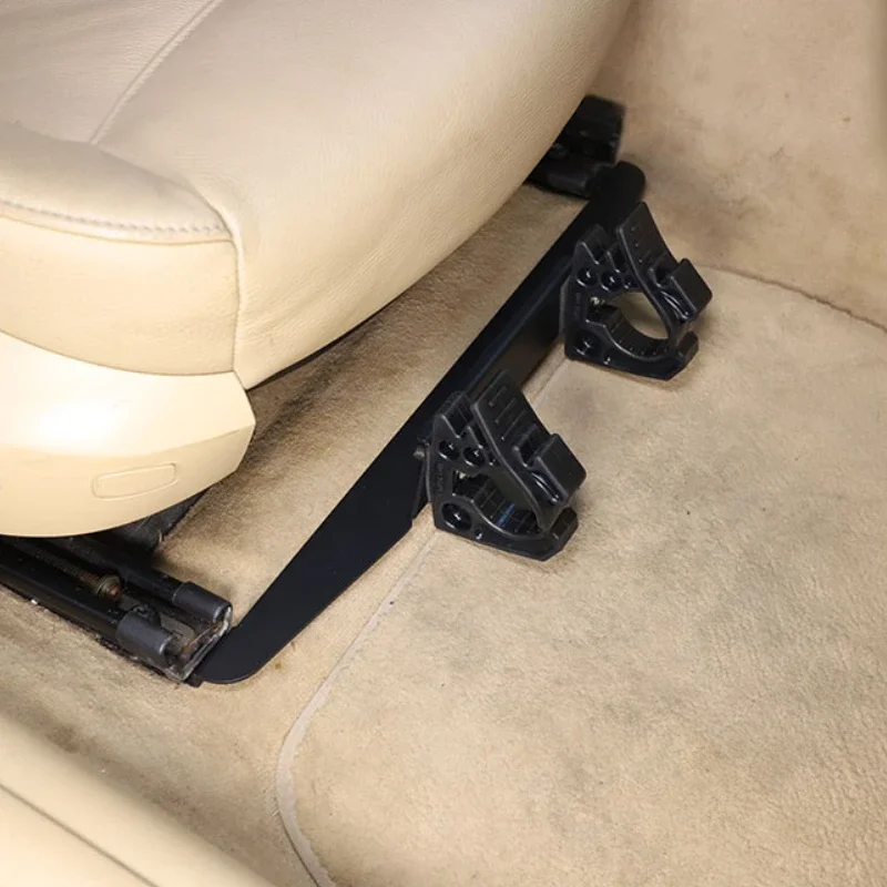 سبائك الألومنيوم الأسود سيارة تحت مقعد مصباح يدوي حامل قوس الداخلية اكسسوارات السيارات لسيارات BMW 2 سلسلة F22 2014-2017 #5