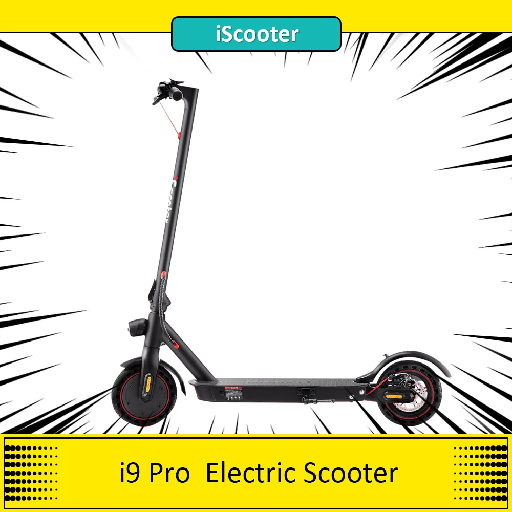 iScooter i9 Pro Electric Scooter 350W Motor 7.5Ah Battery , 8.5 Inch Honeycomb Tire Adult Escooter, 30km/h Max Speed,IP54