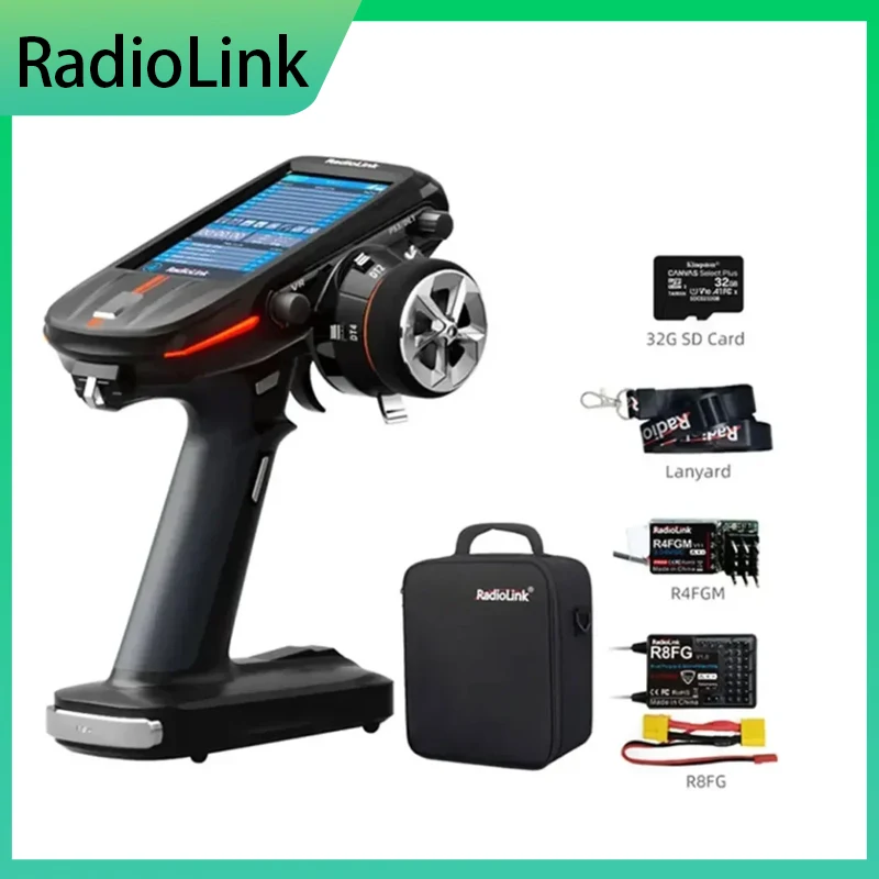 SkyCityFPV Radiolink RC8X 2,4G 8CH 4,3 Zoll Сенсорный ЖК-экран Совместимый с TBS CRSF R8FG R4FGM RC Автоматический загрузочный робот