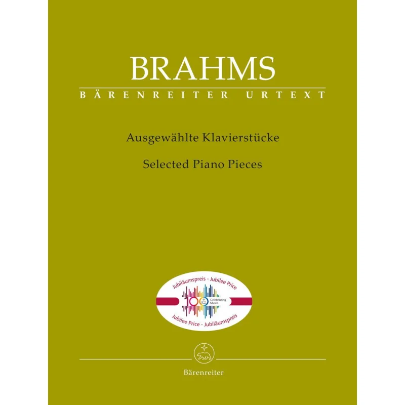 

Brahms Selected Piano Pieces Barenreiter Barenreiter 9790006577378 Book