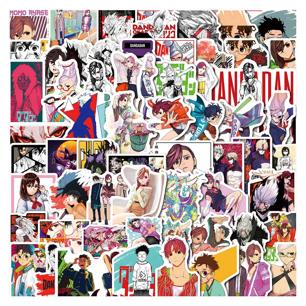 10/30/60pcs Anime DANDADAN Cartoon Stickers DIY Skateboard Notebook Laptop Phone Classic Cool Manga Graffiti Decals for Kids Toy