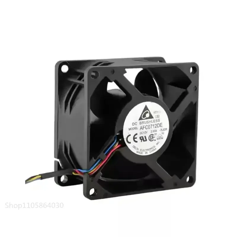 LY Original For Delta AFC0712DE DC 12V 2.50A 70mm 7038 7cm 4-Pin PWM High Speed Super Power Server Chassis Violent Cooling Fan