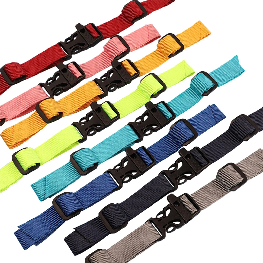 Multicolorido Peito Strap para Mochila, Corda requintada, não escorregadio, fino acabamento, Nylon Bag Webbing, de alta resistência