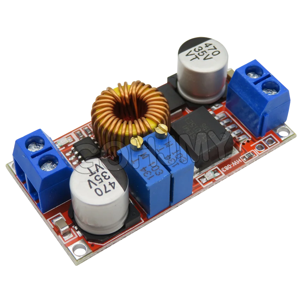 DC-DC 5A Adjustable Power Converter CC CV Lithium Battery DC Step-down Charger Board XL4015E1 5-32V To 0.8-30V LED Driver