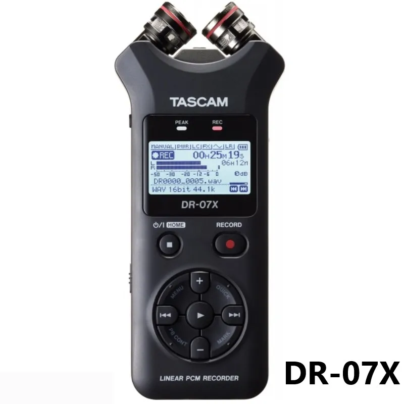 TASCAM DR-07X DR07X Stereo Genggam Digital Perekam Audio Wawancara Pena HD Perekam Noise Reduction Linear PCM & MP3