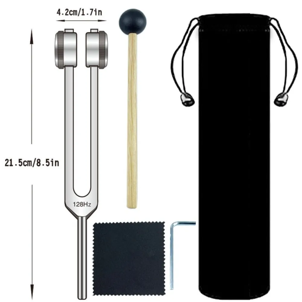 

Vibration Therapy 128 Hz Tuning Forks Aluminum Alloy Relaxation Tool Yoga Tuning Fork Tuned Meditation Tuning Fork Personal Care